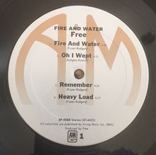 Load image into Gallery viewer, Free : Fire And Water (LP, Album, RE, RP, Ter)