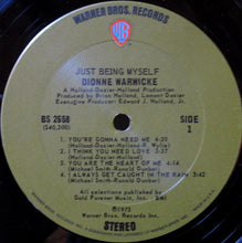 Load image into Gallery viewer, Dionne Warwicke* : Just Being Myself (LP, Album)