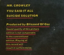 Load image into Gallery viewer, Ozzy Osbourne : Live Mr. Crowley (12", EP, Pic, Pit)