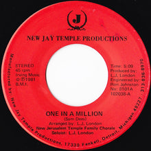 Load image into Gallery viewer, New Jerusalem Temple Family Choral : One In A Million (7")