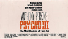 Load image into Gallery viewer, Carter Burwell : Psycho III (Music From The Motion Picture) (Cass, Album, Dol)