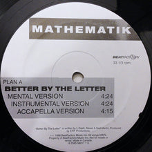 Load image into Gallery viewer, Mathematik : Better By The Letter (12")