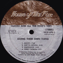 Load image into Gallery viewer, Maceo & All The King's Men : Doing Their Own Thing (LP, Album)
