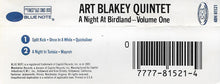 Load image into Gallery viewer, Art Blakey Quintet : A Night At Birdland-Volume 1 (Cass, RM, Cob)