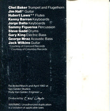 Load image into Gallery viewer, Chet Baker / Jim Hall / Hubert Laws : Studio Trieste (Cass, Album)