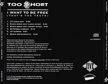 Load image into Gallery viewer, Too Short : I Want To Be Free (That’s The Truth) (CD, Maxi, Promo)