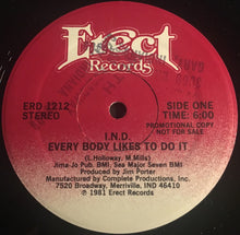 Load image into Gallery viewer, I.N.D. : Every Body Likes To Do It / Spyrm Of The Moment (12", Promo)