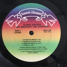Load image into Gallery viewer, The Clark Sisters : You Brought The Sunshine (LP, Album)