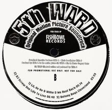Load image into Gallery viewer, Various : 5th Ward (Original Motion Picture Soundtrack) (12", Promo, Smplr)