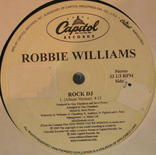 Load image into Gallery viewer, Robbie Williams : Rock DJ (12", Promo)