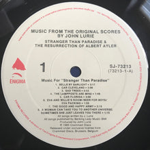 Load image into Gallery viewer, John Lurie : Stranger Than Paradise And The Resurrection Of Albert Ayler (Music From The Original Scores) (LP, Album)