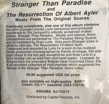 Load image into Gallery viewer, John Lurie : Stranger Than Paradise And The Resurrection Of Albert Ayler (Music From The Original Scores) (LP, Album)