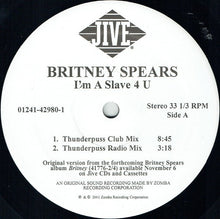 Load image into Gallery viewer, Britney Spears : I'm A Slave 4 U (The Remixes) (12")
