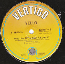 Load image into Gallery viewer, Yello : Live At The Roxy N.Y. Dec 83 (12", S/Sided, Ora)