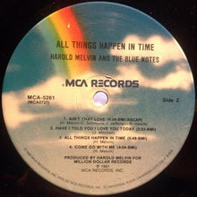 Load image into Gallery viewer, Harold Melvin And The Blue Notes : All Things Happen In Time (LP, Album, Pin)