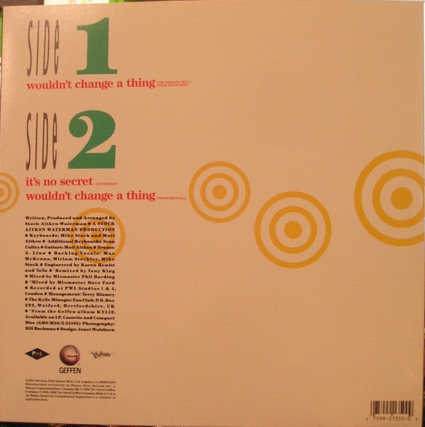 Buy Kylie Minogue : Wouldn't Change A Thing (12