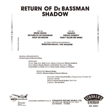 Load image into Gallery viewer, Shadow (11) : Return Of De Bassman (LP, Album)