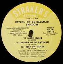 Load image into Gallery viewer, Shadow (11) : Return Of De Bassman (LP, Album)