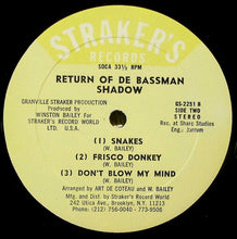 Load image into Gallery viewer, Shadow (11) : Return Of De Bassman (LP, Album)