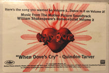 Load image into Gallery viewer, Quindon Tarver : When Dove's Cry (12", Promo)