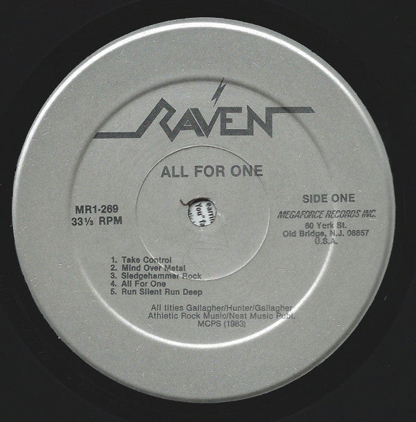 Buy Raven : All For One (LP, Album) for a great price at Miyagi