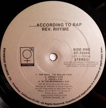 Load image into Gallery viewer, Rev. Rhyme : According To Rap (LP, Album)