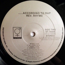 Load image into Gallery viewer, Rev. Rhyme : According To Rap (LP, Album)