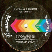 Load image into Gallery viewer, Percy Mayfield : Walking On A Tightrope (LP, Album, Glo)