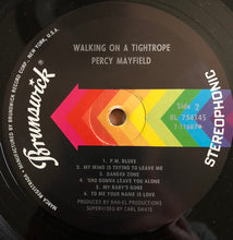 Load image into Gallery viewer, Percy Mayfield : Walking On A Tightrope (LP, Album, Pin)
