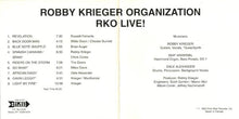 Load image into Gallery viewer, Robby Krieger Organization : R.K.O. Live (CD, Album)