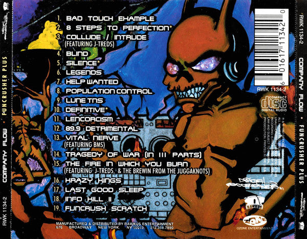 COMPANY FLOW FUNCRUSHER PLUS 希少レコード Company Flow / Funcrusher Plus 1997 US ORIGINAL 2LP Rawkus RWK