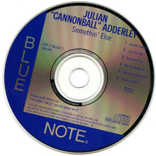 Load image into Gallery viewer, Cannonball Adderley : Somethin' Else (CD, Album, RE)