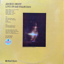 Load image into Gallery viewer, Archie Shepp : Live In San Francisco (LP, Album, Mono, Gat)