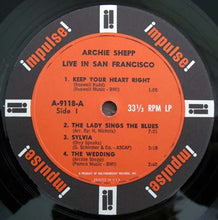 Load image into Gallery viewer, Archie Shepp : Live In San Francisco (LP, Album, Mono, Gat)