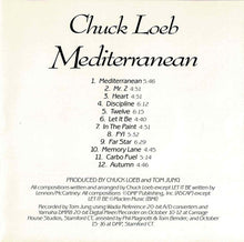 Load image into Gallery viewer, Chuck Loeb : Mediterranean (CD, Album, DAD)