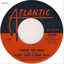 Load image into Gallery viewer, LaVern Baker & Jimmy Ricks (2) : You're The Boss (7")