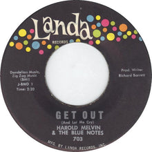 Load image into Gallery viewer, Harold Melvin & The Blue Notes* : Get Out (And Let Me Cry) (7", Single)