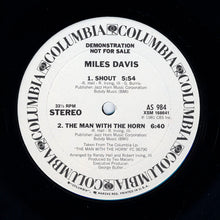 Load image into Gallery viewer, Miles Davis : Shout / The Man With The Horn / Back Seat Betty (12", Promo)