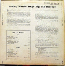 Load image into Gallery viewer, Muddy Waters : Muddy Waters Sings "Big Bill" (LP, Album, Mono)