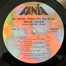 Load image into Gallery viewer, Willie Colón : Wanted For: The Big Break - La Gran Fuga (LP, Album, RE)