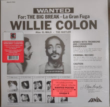 Load image into Gallery viewer, Willie Colón : Wanted For: The Big Break - La Gran Fuga (LP, Album, RE)