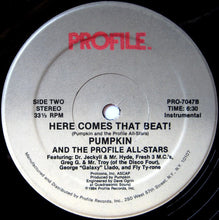 Load image into Gallery viewer, Pumpkin And The Profile All-Stars : Here Comes That Beat! (12", Single)