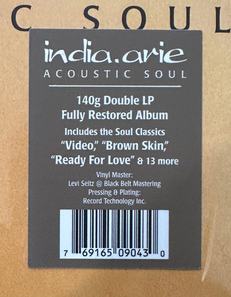 「Acoustic Soul 」/ India Arie [2LP] Amazon.com: India.Arie - Acoustic Soul Exclusive Limited