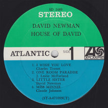 Load image into Gallery viewer, David "Fathead" Newman : House Of David (LP, Album, CT)