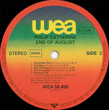 Load image into Gallery viewer, Philip Catherine : End Of August (LP, Album)