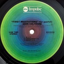 Load image into Gallery viewer, John Coltrane : First Meditations (For Quartet) (LP, Album, San)