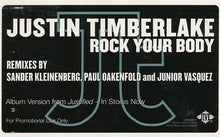 Load image into Gallery viewer, Justin Timberlake : Rock Your Body (12", Promo)