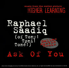 Load image into Gallery viewer, Raphael Saadiq : Ask Of You (Dallas Austin Remix) (CD, Single, Promo)