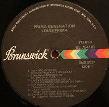 Load image into Gallery viewer, Louis Prima With Sam Butera And The Witnesses : The Prima Generation '72 (LP, Album)