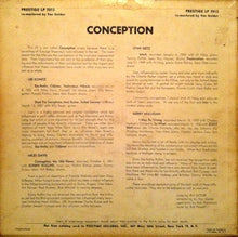 Load image into Gallery viewer, Miles Davis / Stan Getz / Gerry Mulligan / Lee Konitz / Sonny Rollins / Zoot Sims : Conception (LP, Comp, Mono, RM)